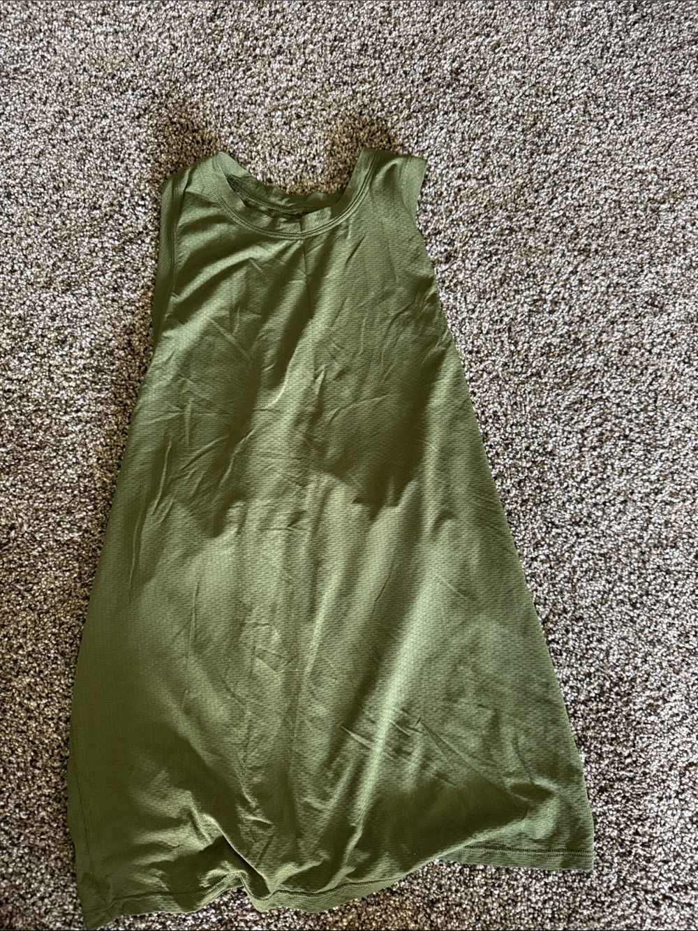 Lululemon Athletica olive green tank.
